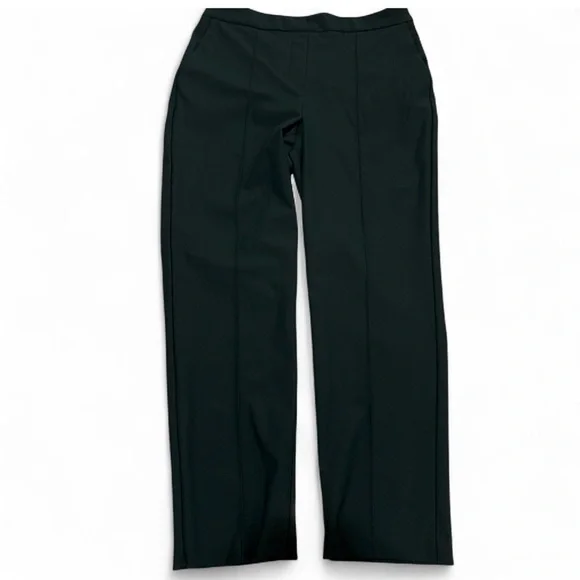 Christian Siriano NY Forest Green Dress Pants US 8 Straight Leg Career 30x26 - Picture 1 of 5
